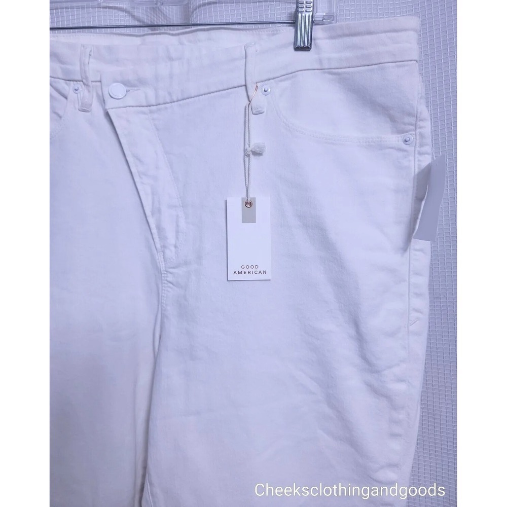 NWT Good American Good Legs Hi-Rise White Skinny Jeans Women's PLUS size 20 - Picture 3 of 10